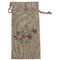 Chinoiserie Large Burlap Gift Bag - Front