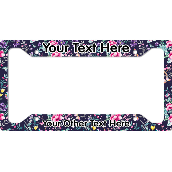 Custom Chinoiserie License Plate Frame - Style A (Personalized)