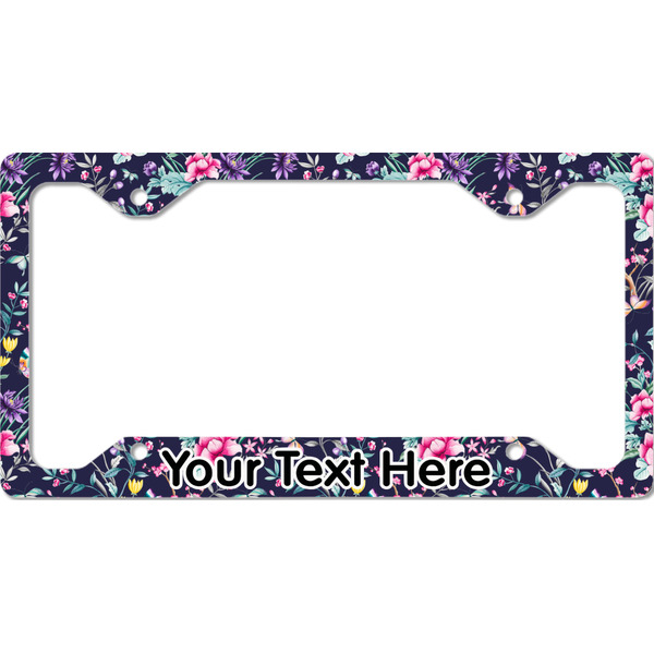 Custom Chinoiserie License Plate Frame - Style C (Personalized)