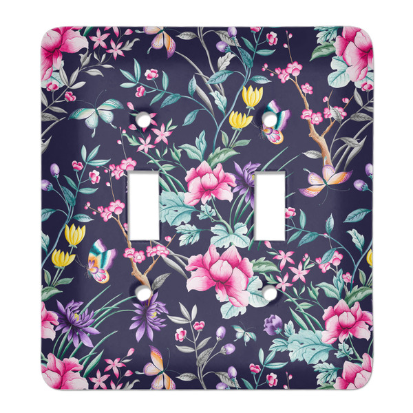 Custom Chinoiserie Light Switch Cover (2 Toggle Plate)