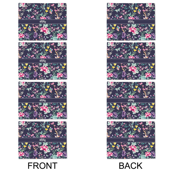 Chinoiserie Linen Placemat - APPROVAL Set of 4 (double sided)