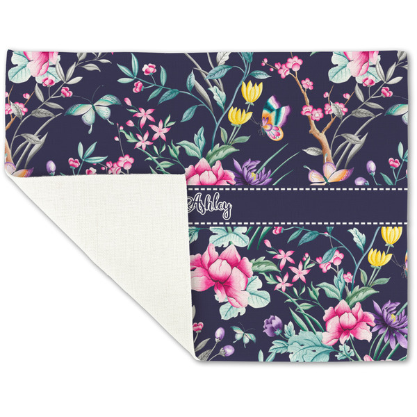 Chinoiserie Linen Placemat - Folded Corner (single side)