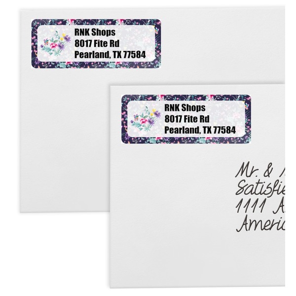 Chinoiserie Mailing Labels - Double Stack Close Up