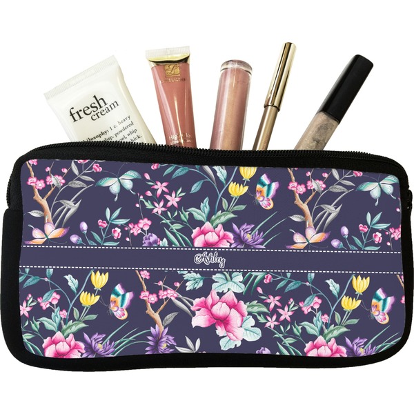 Custom Chinoiserie Makeup / Cosmetic Bag (Personalized)