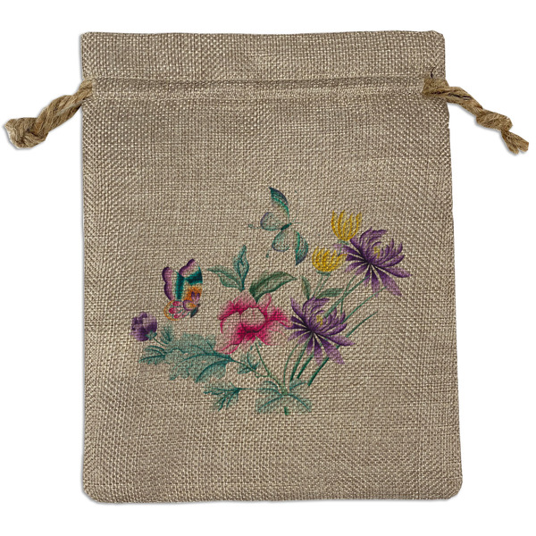 Custom Chinoiserie Burlap Gift Bag