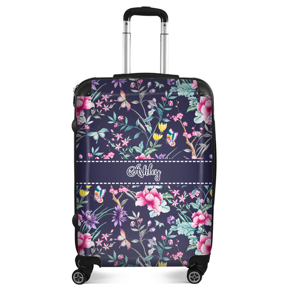 Custom Chinoiserie Suitcase - 24" Medium - Checked (Personalized)