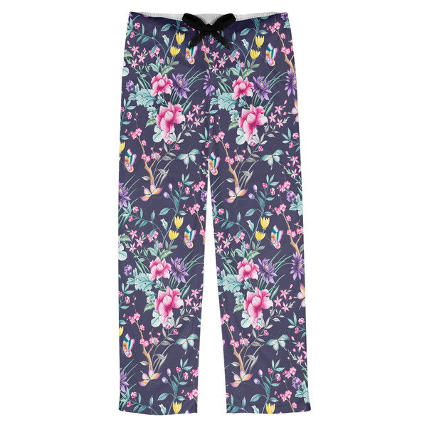 Custom Chinoiserie Mens Pajama Pants - L