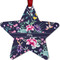 Chinoiserie Metal Star Ornament - Front