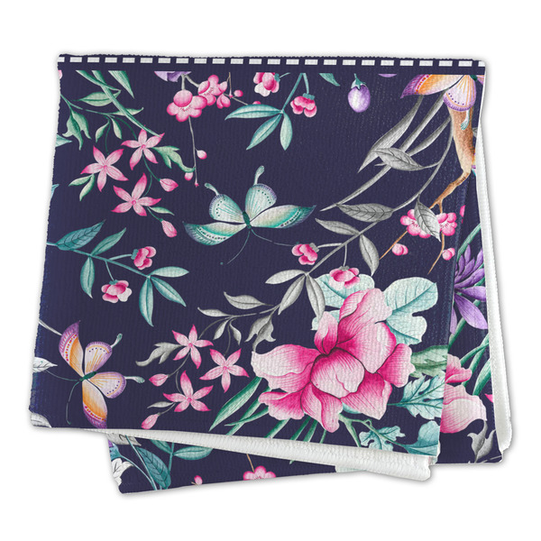 Chinoiserie Microfiber Dish Rag - FOLDED (square)