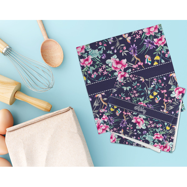 Chinoiserie Microfiber Dish Rag - LIFESTYLE
