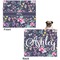 Chinoiserie Microfleece Dog Blanket - Large- Front & Back