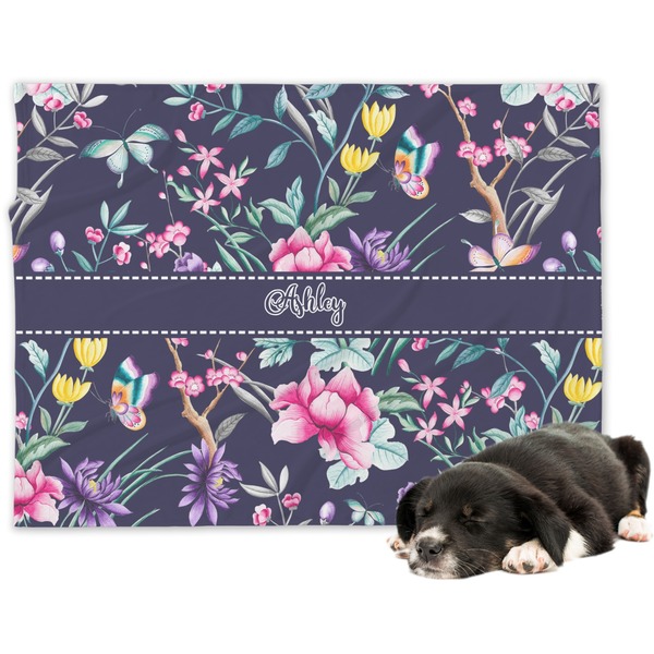 Custom Chinoiserie Dog Blanket (Personalized)