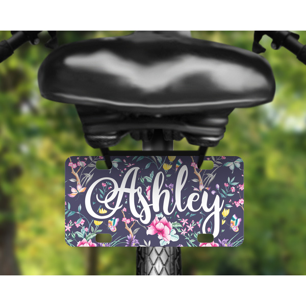Chinoiserie Mini License Plate on Bicycle