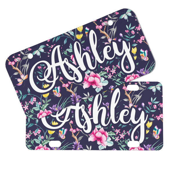 Chinoiserie Mini License Plates - MAIN (4 and 2 Holes)