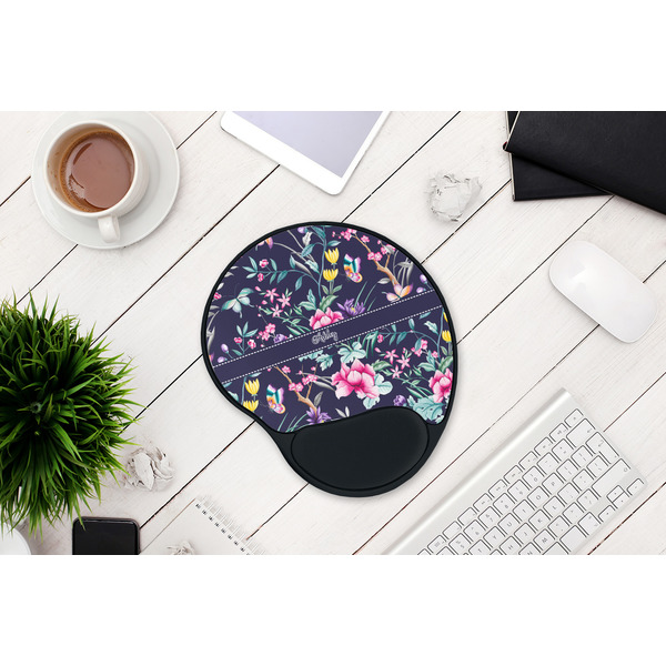 Chinoiserie Mouse Pad with Wrist Rest - LIFESYTLE 1