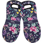 Chinoiserie Neoprene Oven Mitts - Set of 2 w/ Name or Text