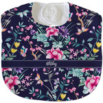 Chinoiserie Velour Baby Bib w/ Name or Text