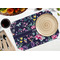 Chinoiserie Octagon Placemat - Single front (LIFESTYLE) Flatlay