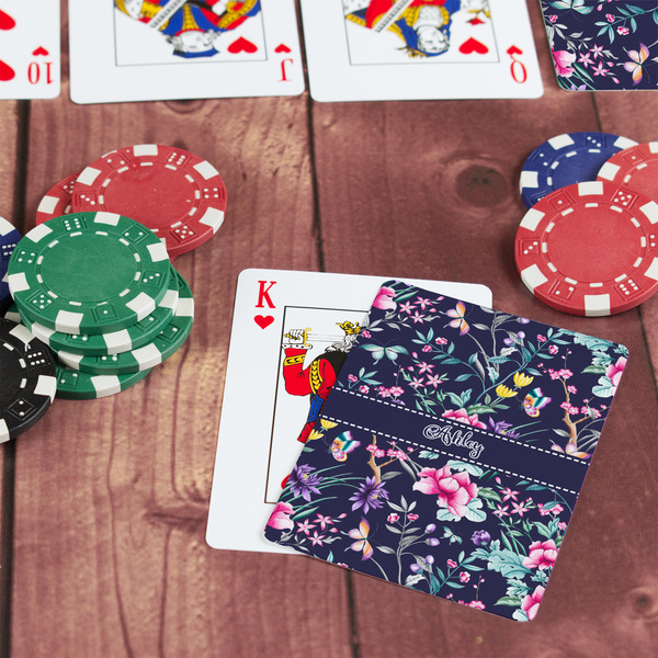Chinoiserie On Table with Poker Chips