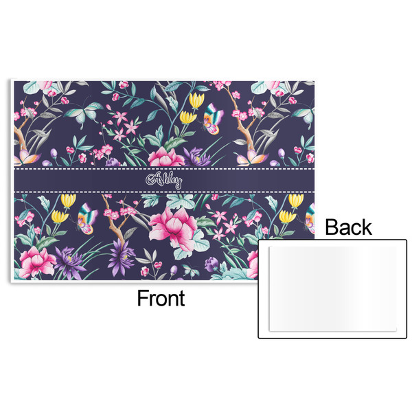 Chinoiserie Disposable Paper Placemat - Front & Back