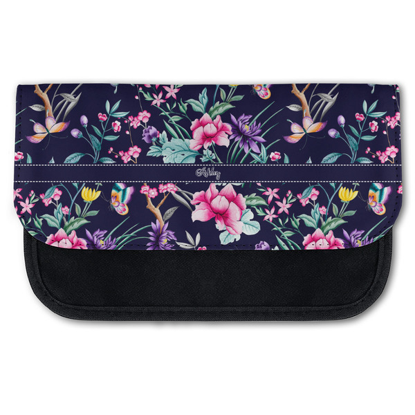 Custom Chinoiserie Canvas Pencil Case w/ Name or Text