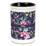 Chinoiserie Ceramic Pencil Holders - Black