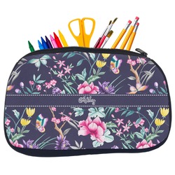 Chinoiserie Neoprene Pencil Case - Medium w/ Name or Text