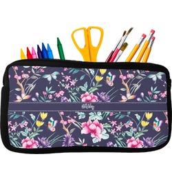 Chinoiserie Neoprene Pencil Case - Small w/ Name or Text