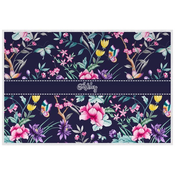 Custom Chinoiserie Laminated Placemat w/ Name or Text