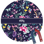 Chinoiserie Round Fridge Magnet (Personalized)
