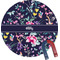 Chinoiserie Personalized Round Fridge Magnet