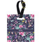 Chinoiserie Plastic Luggage Tag - Square w/ Name or Text