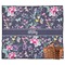 Chinoiserie Picnic Blanket - Flat - With Basket