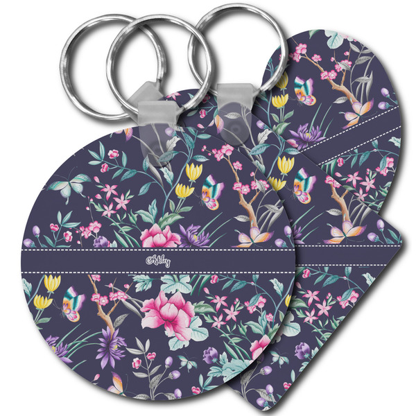 Custom Chinoiserie Plastic Keychain (Personalized)