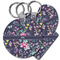Chinoiserie Plastic Keychain (Personalized)
