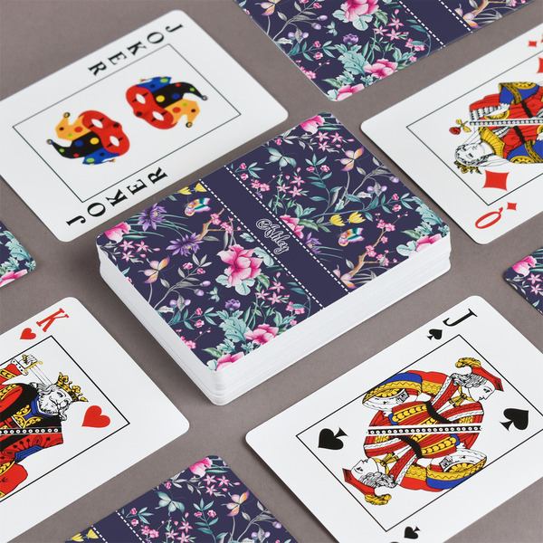 Chinoiserie Playing Cards - Front & Back View