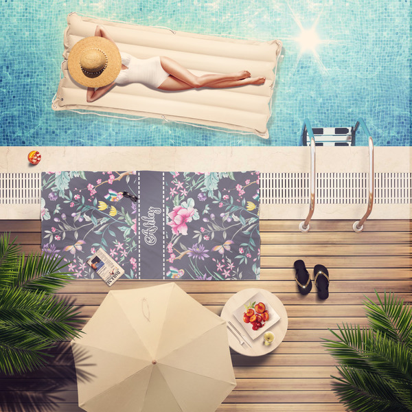 Chinoiserie Pool Towel Lifestyle