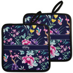 Chinoiserie Pot Holders - Set of 2 w/ Name or Text