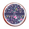 Chinoiserie Printed Icing Circle - Medium - On Cookie