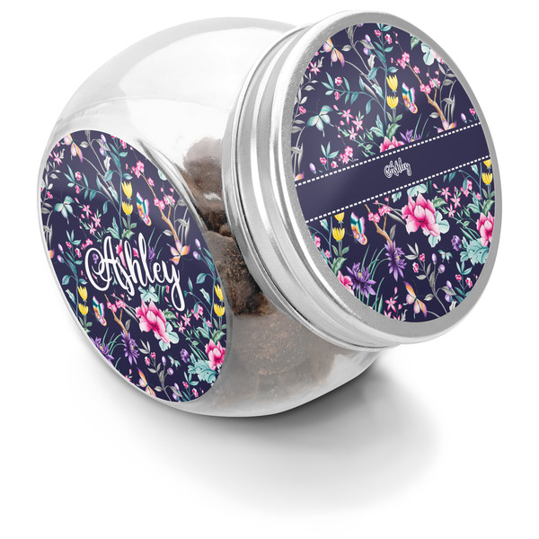 Custom Chinoiserie Puppy Treat Jar (Personalized)
