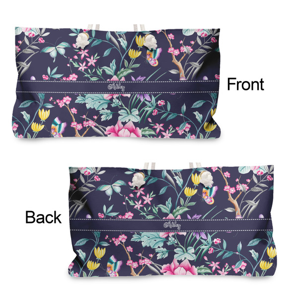 Chinoiserie Large Rope Tote - From & Back View