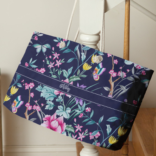 Chinoiserie Large Rope Tote - Life Style