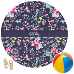 Chinoiserie Round Beach Towel (Personalized)