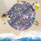 Chinoiserie Round Beach Towel Lifestyle