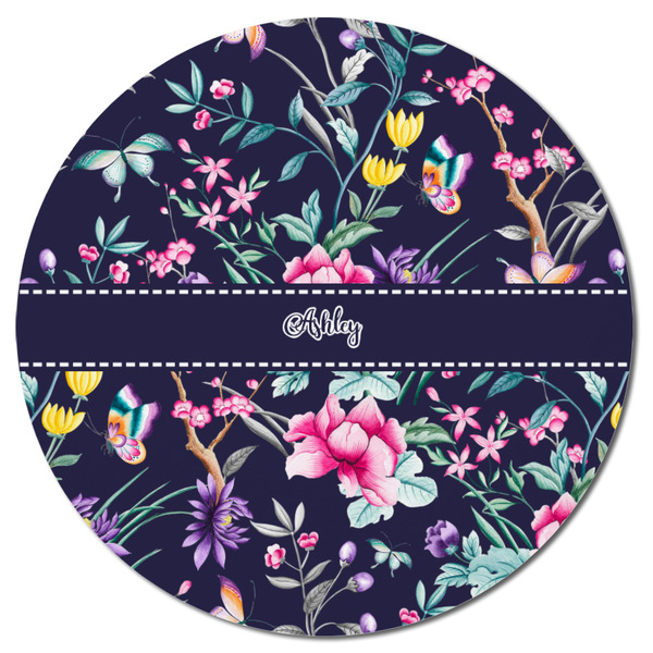 Chinoiserie Round Fridge Magnet - FRONT