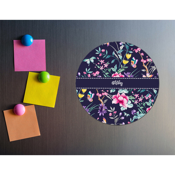Chinoiserie Round Fridge Magnet - LIFESTYLE