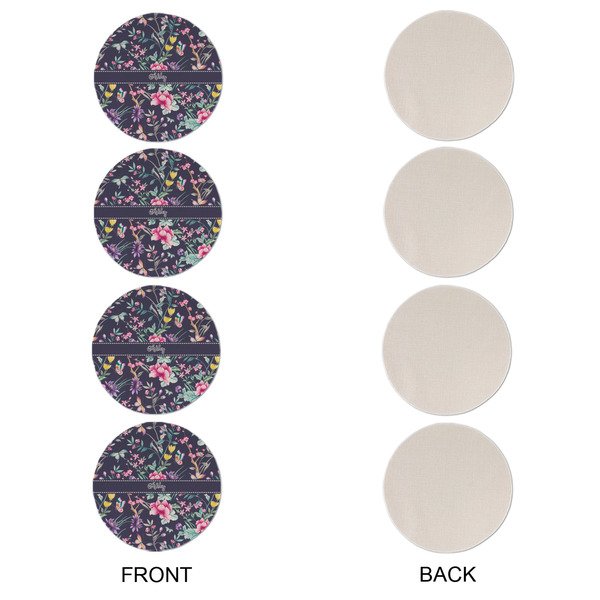 Chinoiserie Round Linen Placemats - APPROVAL Set of 4 (single sided)