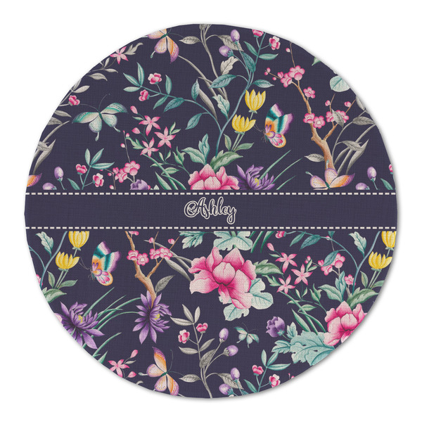 Chinoiserie Round Linen Placemats - FRONT (Double Sided)
