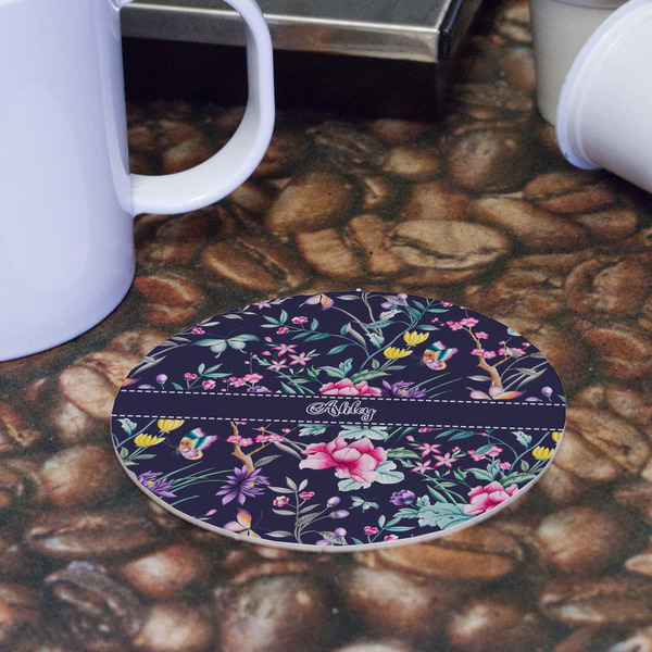 Chinoiserie Round Paper Coaster - Front