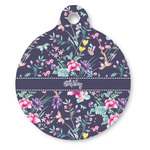 Chinoiserie Round Pet ID Tag (Personalized)